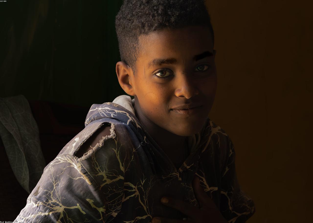 A hopeful child in Lagos, Nigeria